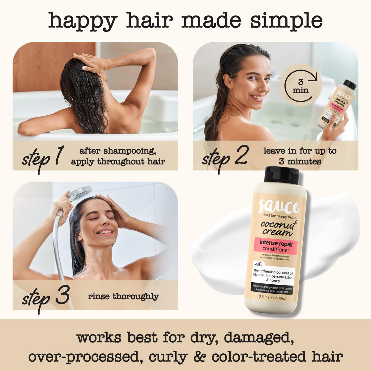 SAUCE BEAUTY softened curly hair after use showing reduced frizz and enhanced definition