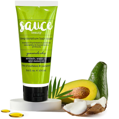SAUCE jar front view showing Guacamole Whip packaging and hydration benefits