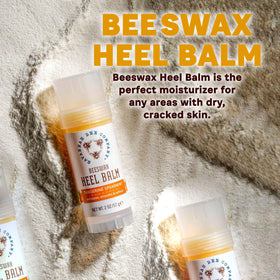 Savannah Bee Company balm being applied to heel to soften and smooth skin