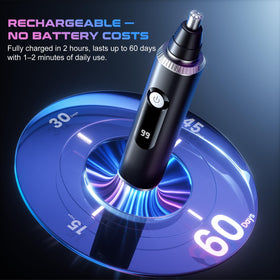 Savilab dual-edge rotary blades detail for precise, painless trimming benefit