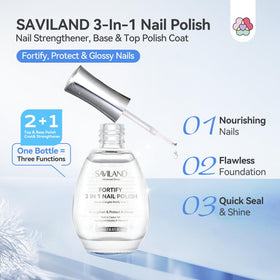SAVILAND brush and cap detail illustrating easy application and precise strokes