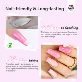 SAVILAND replacement brushes, wooden cuticle pusher and mini file for neat application