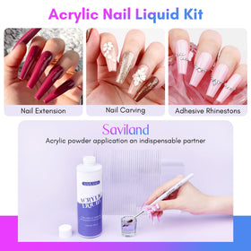 SAVILAND three acrylic brushes (8,10,14) laid out, precise control and versatility