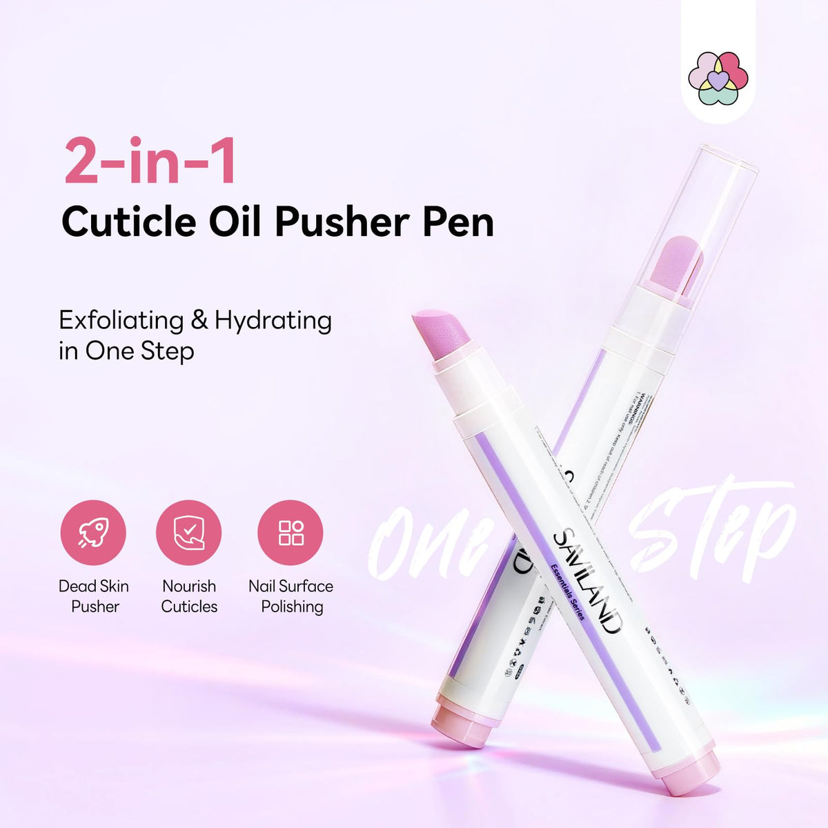 SAVILAND ceramic tip close-up demonstrating precise cuticle lifting