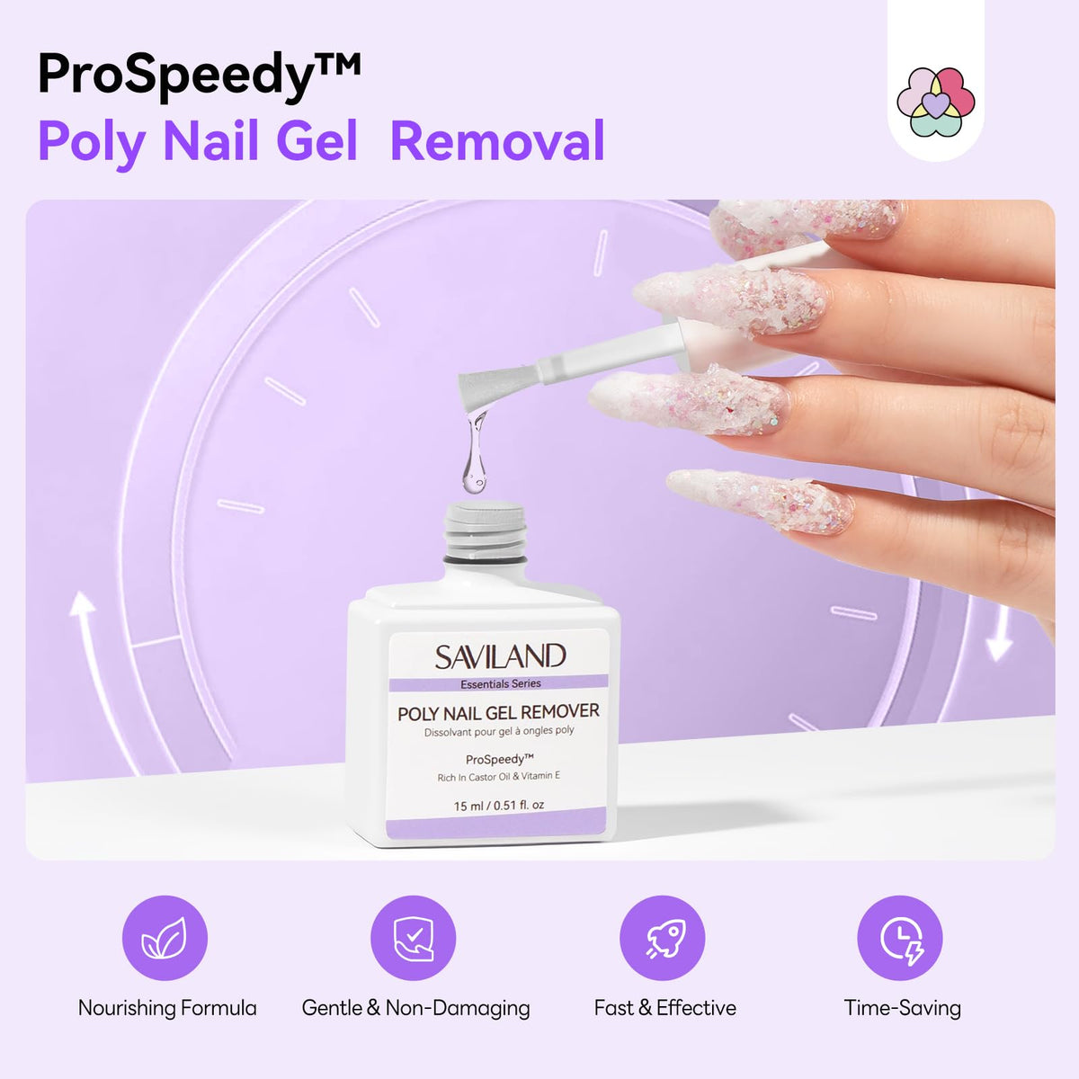 SAVILAND cone brush close-up for precise, low-waste application