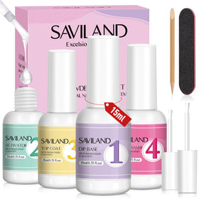 SAVILAND kit front packaging showing complete four-piece dip liquid set and tools