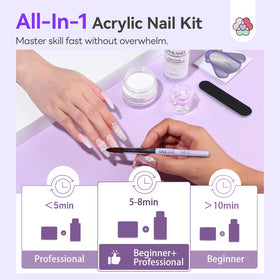 SAVILAND nail forms and tools arranged for easy beginner workflow