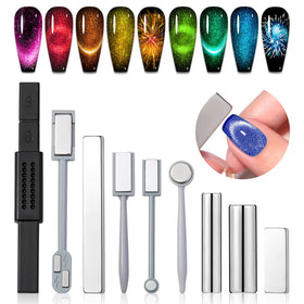 SAVILAND front view of 9-piece magnet set showing variety and portability