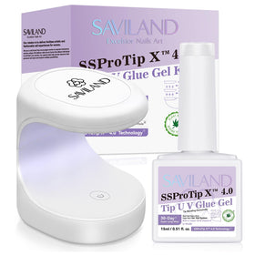 SAVILAND front packaging showing lamp and gel for easy setup