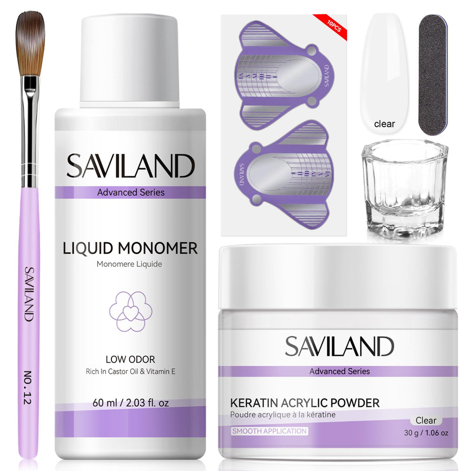 SAVILAND front packaging showing full beginner acrylic kit benefits