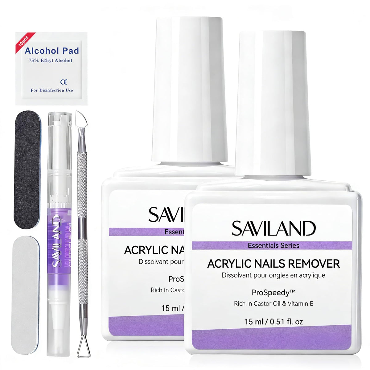 SAVILAND front packaging showing kit contents and benefits