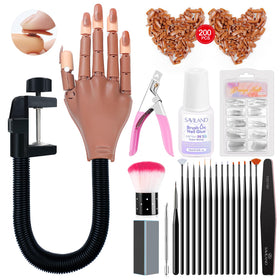 SAVILAND front view hand with tips showing realistic practice setup and convenience