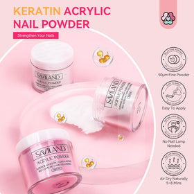 SAVILAND gel polish bottles black white red for durable color