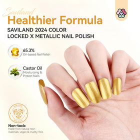 SAVILAND brush close-up delivering precise strokes for neat nail edges and controlled application