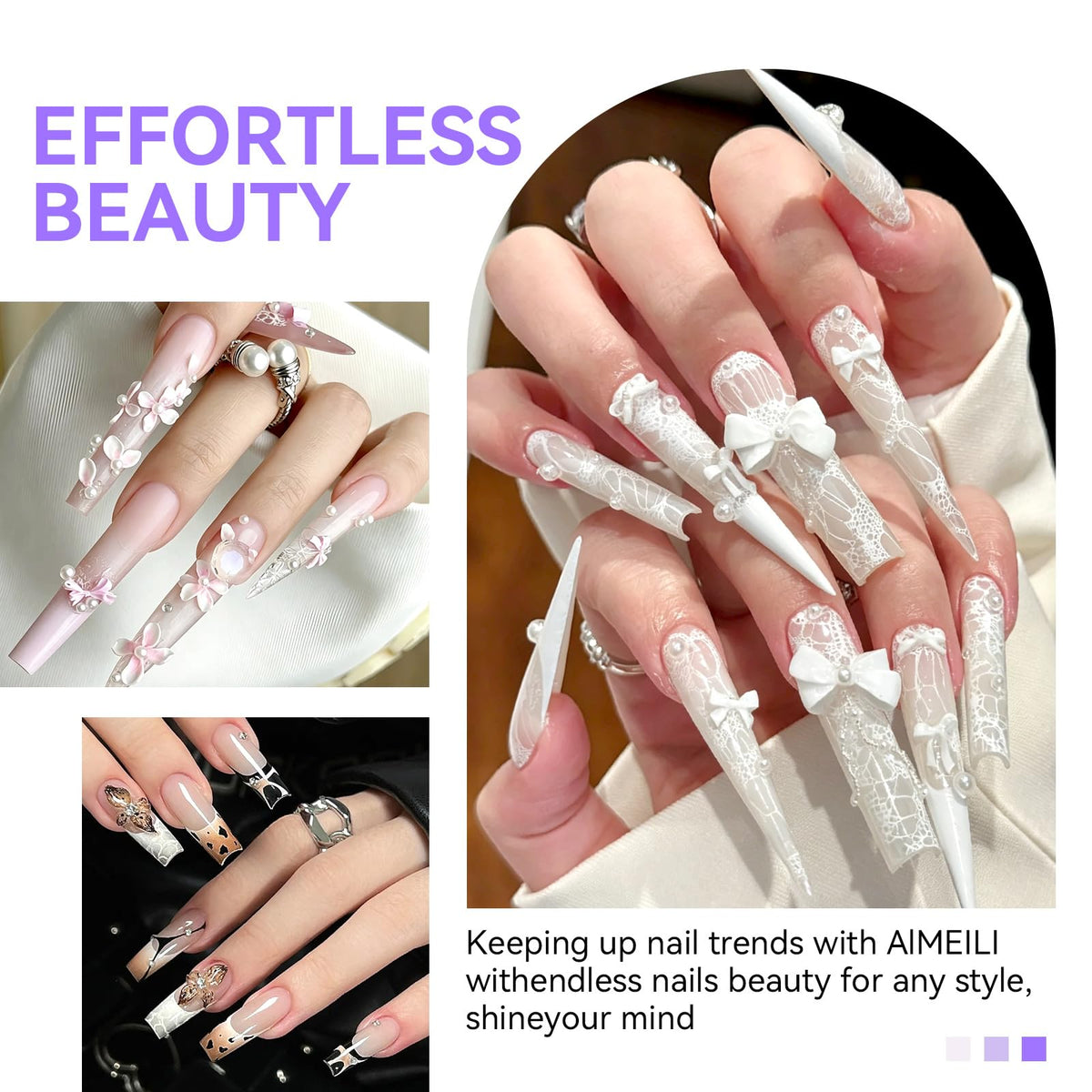 SAVILAND brush in use applying acrylic for smooth extension shaping and control
