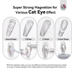 SAVILAND magnet held above nail demonstrating quick cat-eye pigment pull