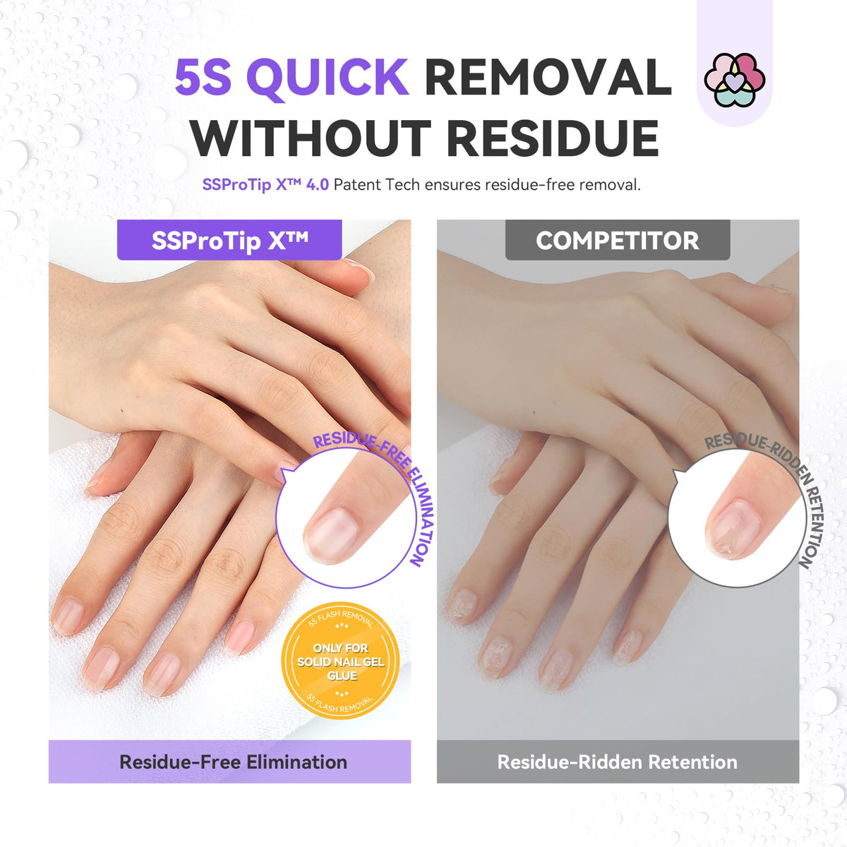 SAVILAND ingredients label with castor oil and vitamin E for nail conditioning
