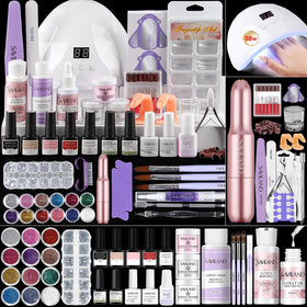 SAVILAND full kit opened showing organized tools and supplies for easy at-home nails