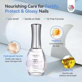 SAVILAND label ingredients closeup emphasizing keratin and vitamin E benefits