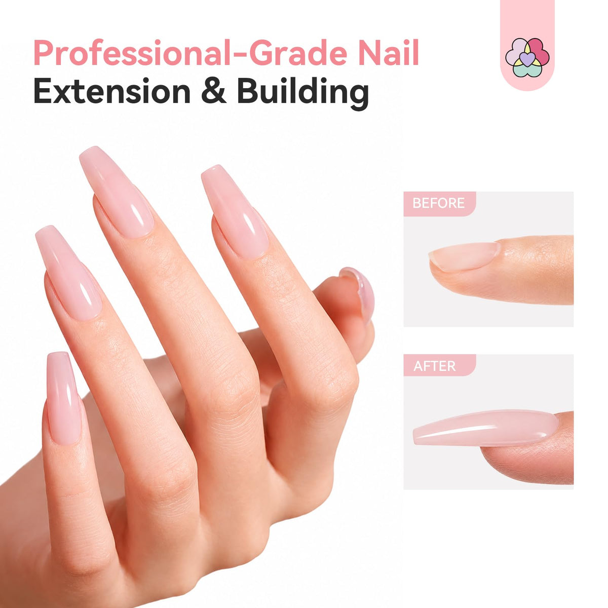 SAVILAND light pink swatch on fingers demonstrating natural-looking coverage