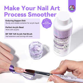 SAVILAND finished nail extensions on hand showcasing durable salon-quality results