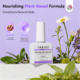 SAVILAND nail scraper detail demonstrating gentle gel lifting