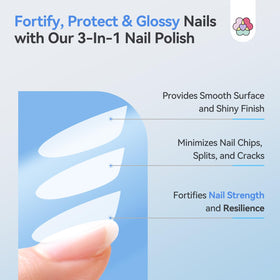 SAVILAND on natural nails in use displaying strengthened nails and neat look