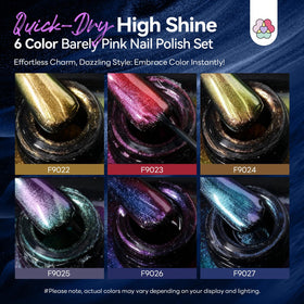 SAVILAND color swatch fan displaying six holographic shades and easy color selection