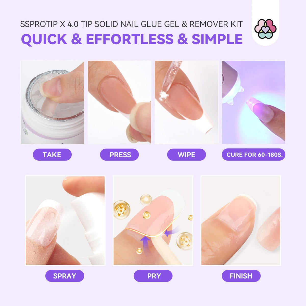 SAVILAND finished press-on nails demonstrating long-lasting hold