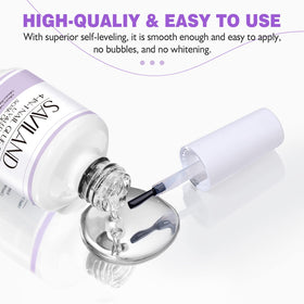 SAVILAND press-on nails after curing showing long-lasting hold