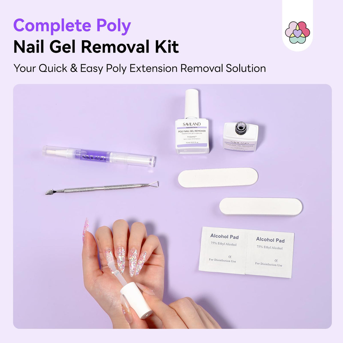 SAVILAND kit contents with scale to show included tools and size