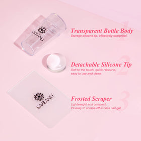 Saviland plastic scraper with cleaning pads arranged for quick maintenance