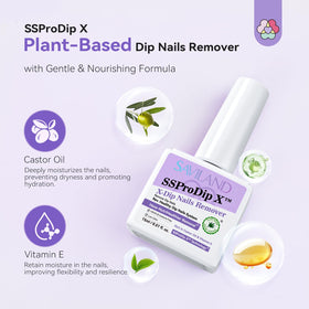 SAVILAND remover texture close-up highlighting low-odor, nourishing formula