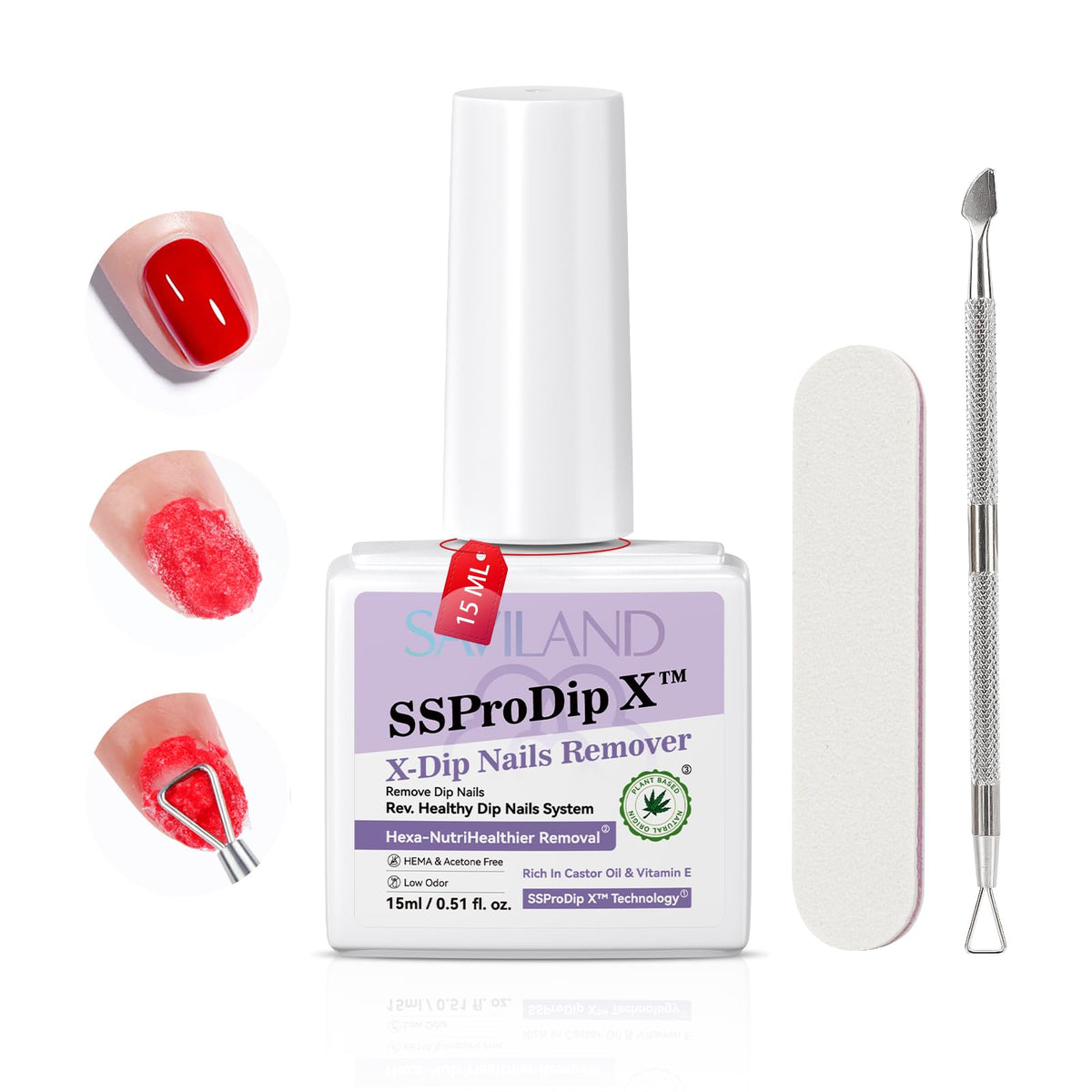 SAVILAND SSPro X front packaging showing kit contents and clear benefit