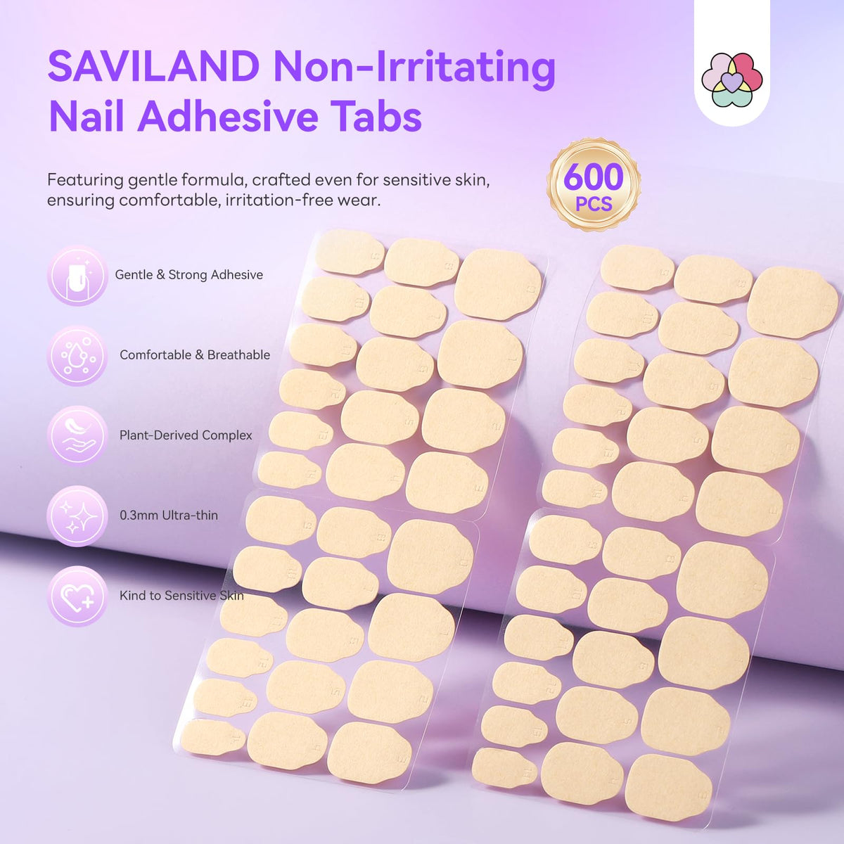 SAVILAND close-up of adhesive tab texture highlighting ultra-thin breathable comfort