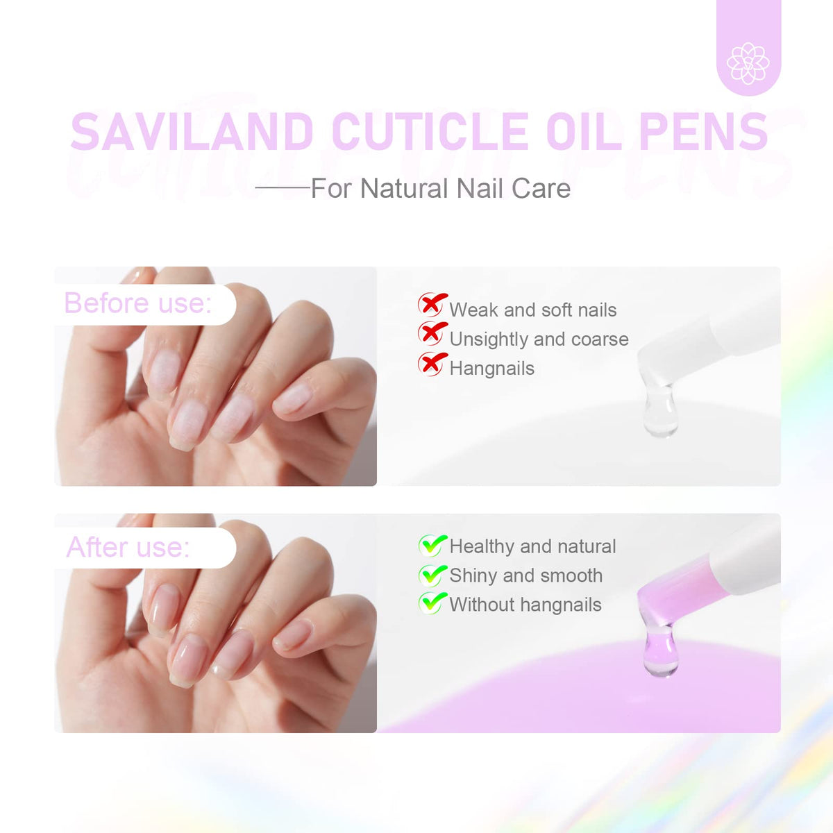 SAVILAND oil droplet texture highlighting fast-absorbing hydration