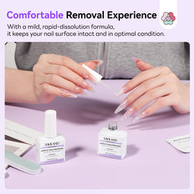 SAVILAND nail file and cuticle pusher displayed for tidy finish