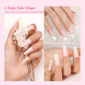 Saviland white gel polish bottle highlighting high-opacity tip color