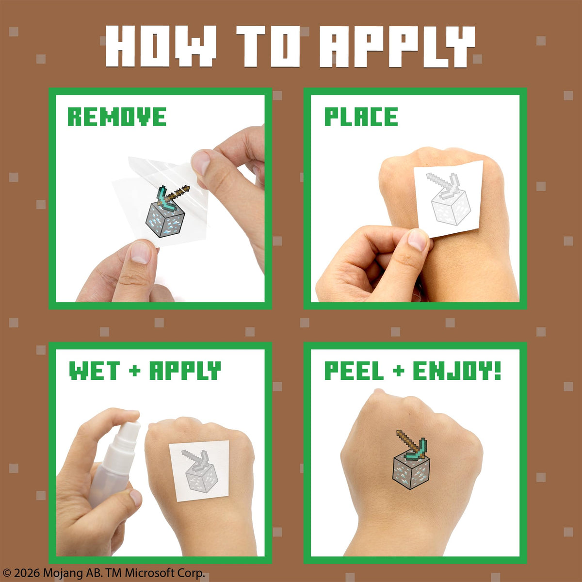 Savvi tattoos on a party table with kids' favors and themed decorations