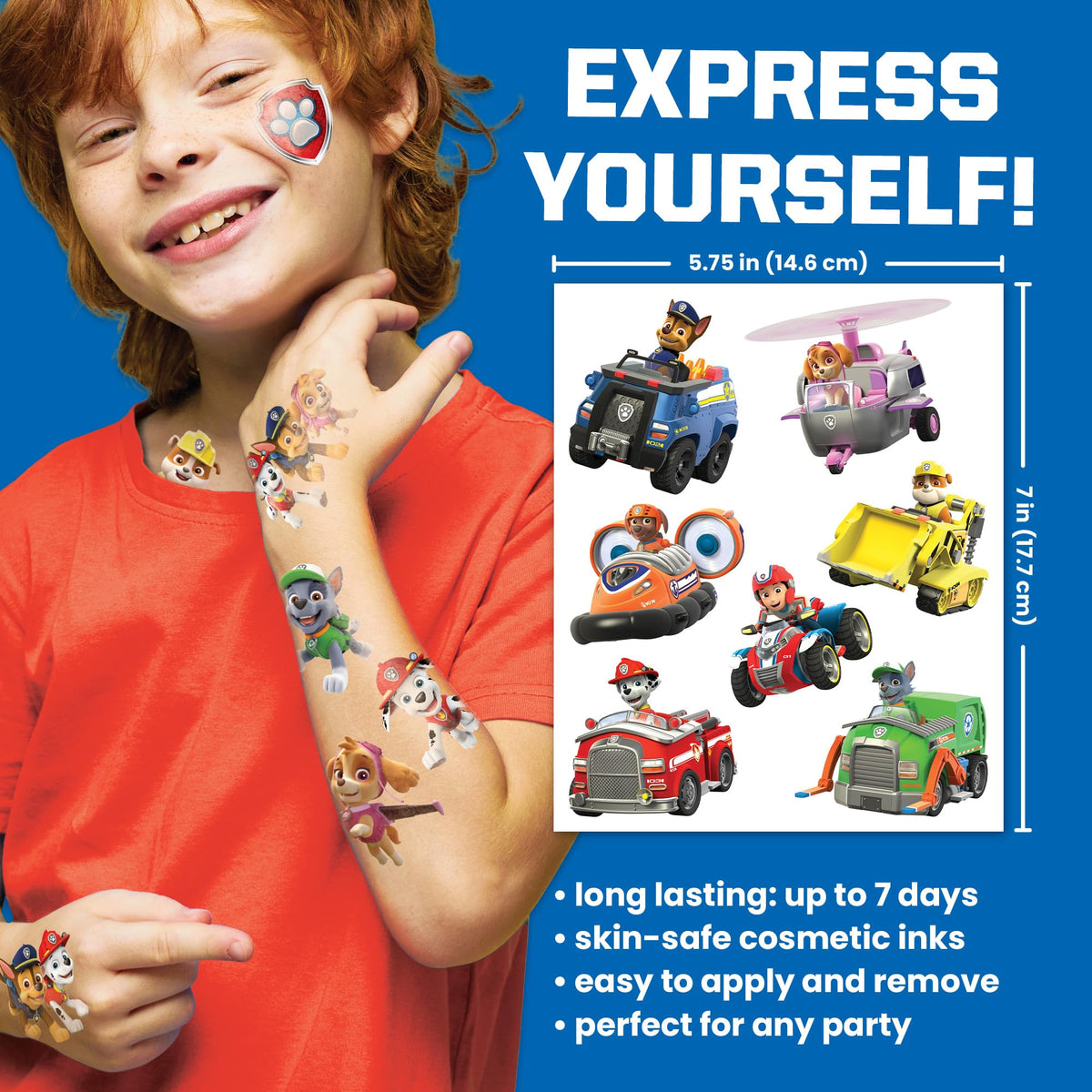Savvi hands applying tattoo with water, quick application and kid-friendly process