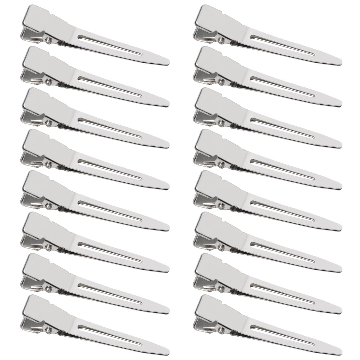 SBYURE front view of 100-pack silver duckbill clips showing value and quantity benefit
