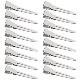 SBYURE front view of 100-pack silver duckbill clips showing value and quantity benefit