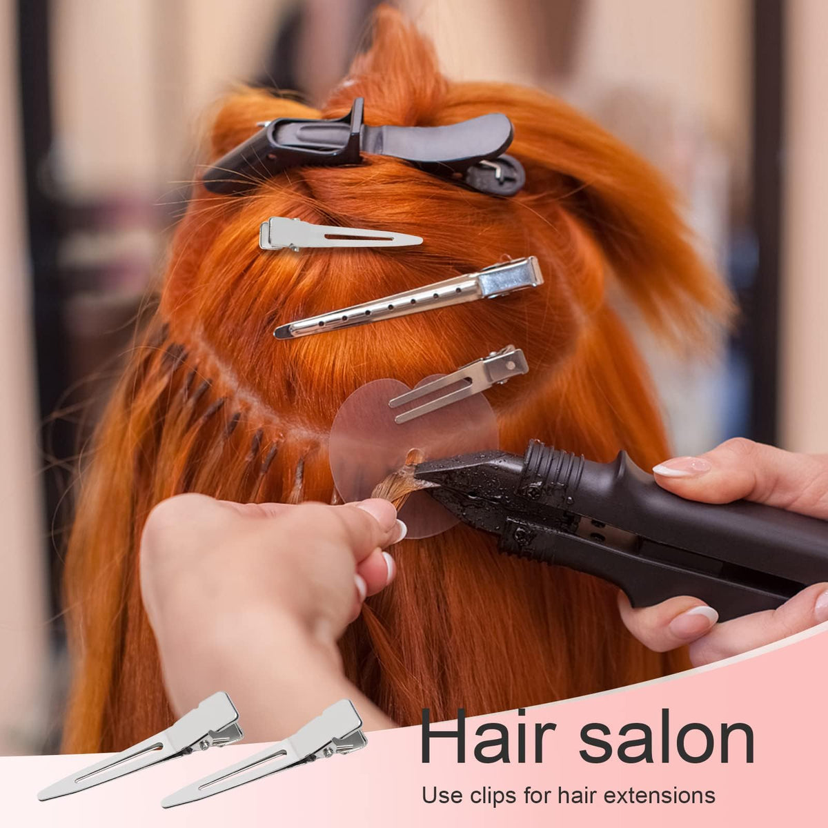SBYURE clip securing a hair roller illustrating steady grip during setting