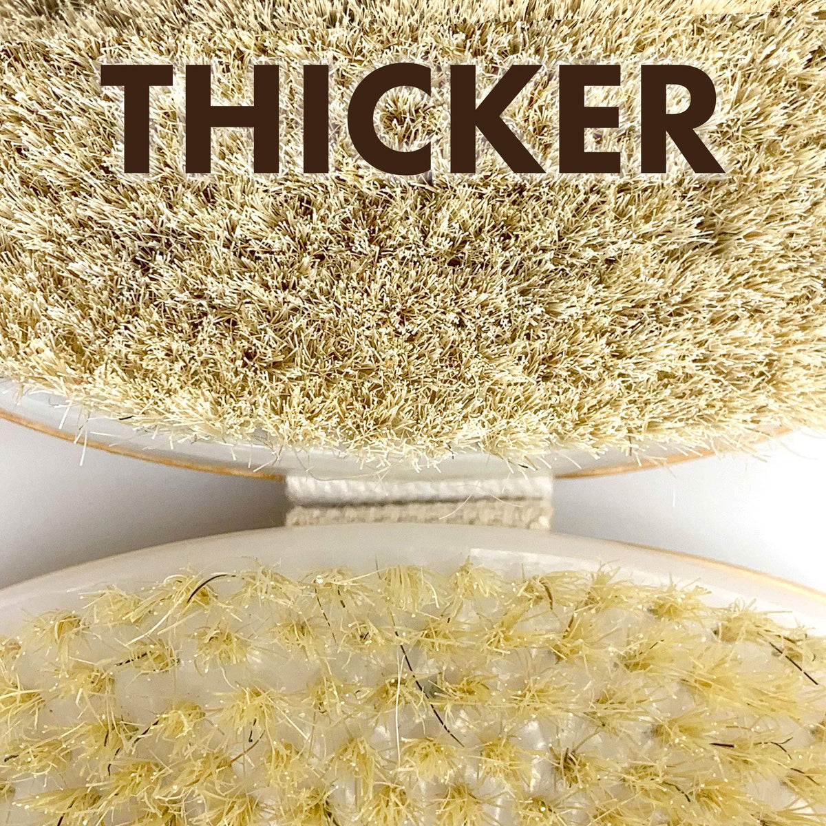 Scala boar bristles texture closeup showing firm exfoliation for smoother skin