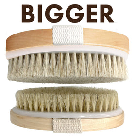 Scala brush hanging on hook to dry preventing mildew and extending brush life