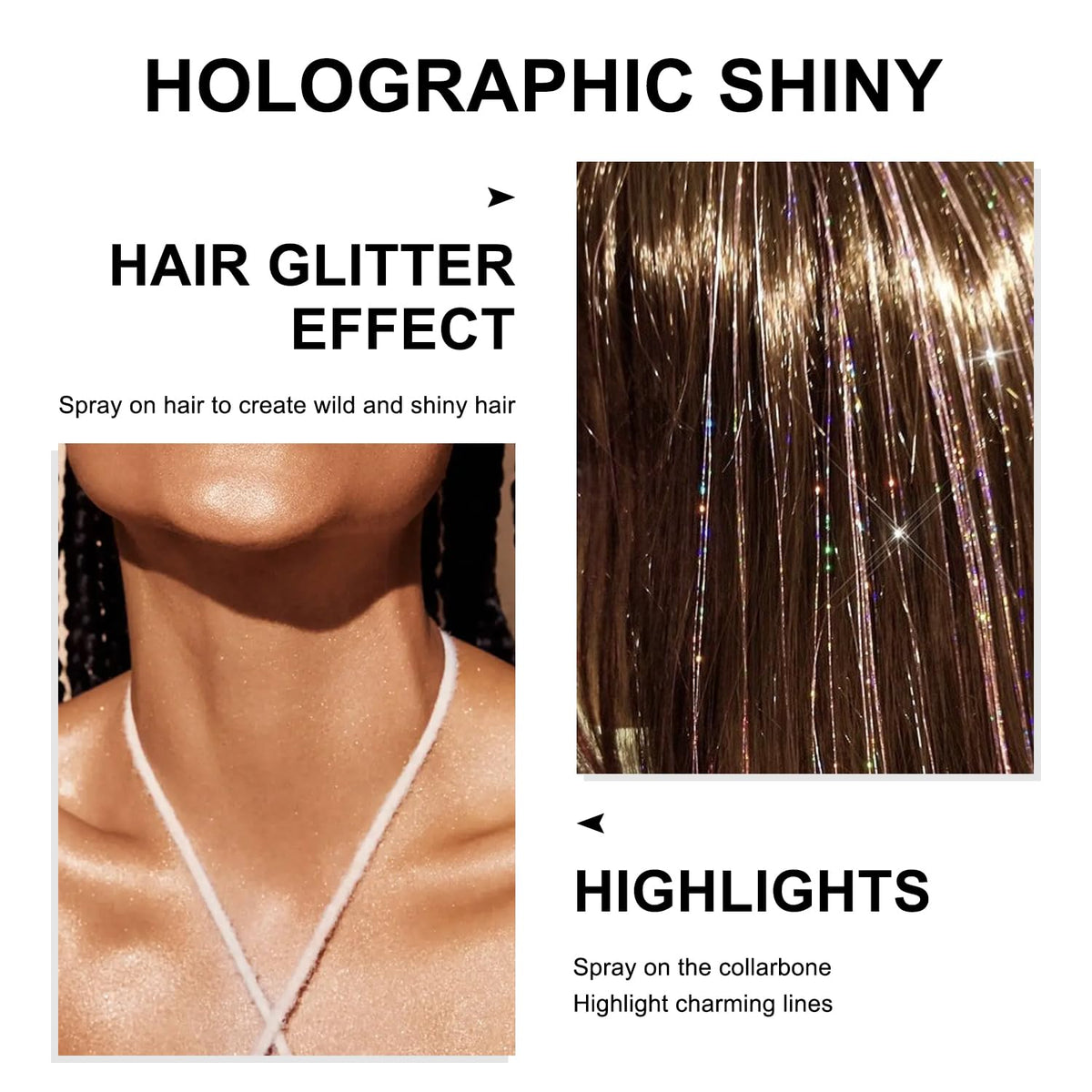 Scarman used at an outdoor festival on model, bright reflective sparkle under lights