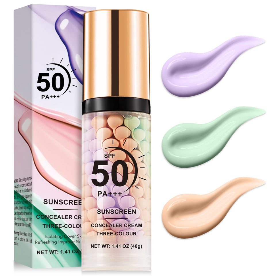 Scarman front packaging showing the three‑shade spiral and SPF benefit