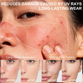 Scarman product label close-up highlighting mineral SPF 35 and safe ingredients