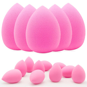Scartink front view of 12-piece pink sponge set showing full kit and benefits