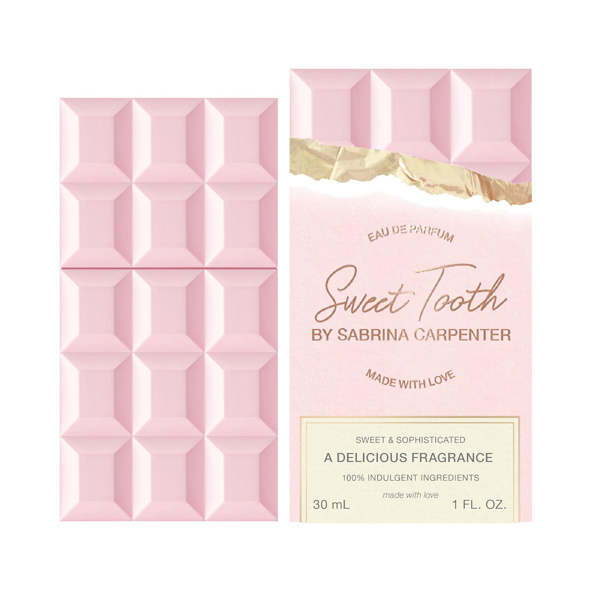 SCENT BEAUTY side label detail highlighting scent notes and premium presentation benefits